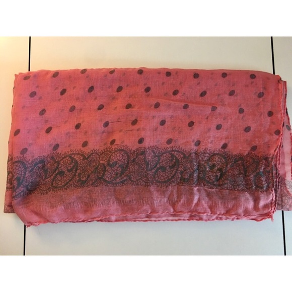 SAX Polka-Dot Scarf - Picture 4 of 5